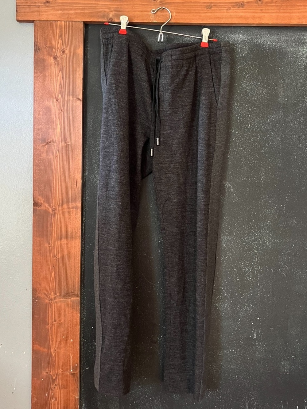 Dolce & Gabbana Men's Dark Charcoal Drawstring Joggers wool